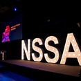 NSSA Logo Big Light Up Sign at Gala Dinner