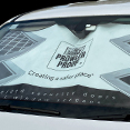 New Prowler Proof Sunshade behind cars windscreen