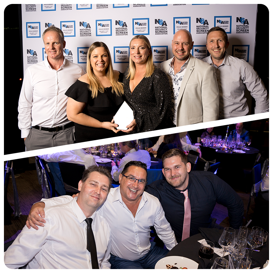 Prowler Proof Staff and Dealers celebrating at NSSA Design Awards Gala Dinner