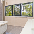 North Toowoomba Project Bathroom with Hinge Windows