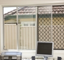 Diamond grill window screen