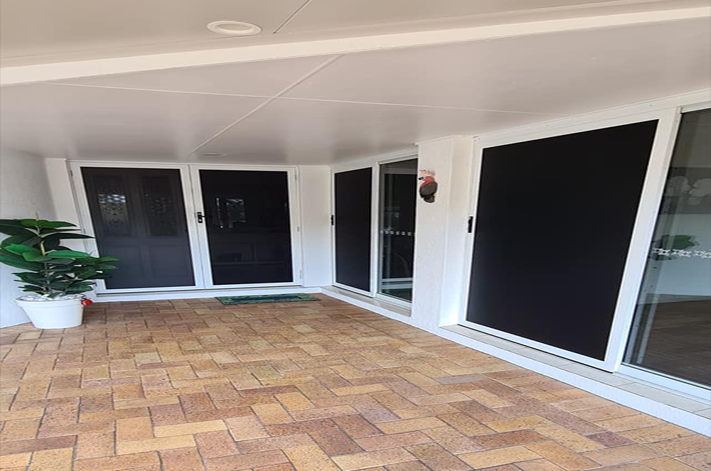 Protec sliding door and French set of hinge doors