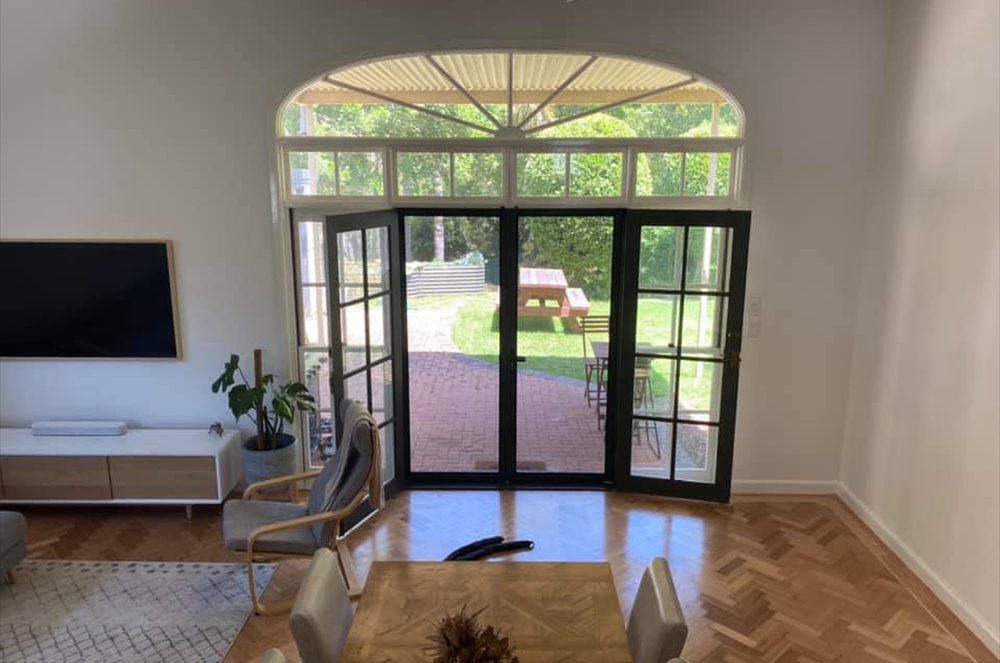 ForceField french hinge doors