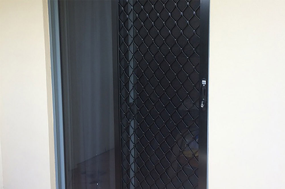 Sliding large diamond grill doors